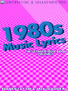 1980s Music Lyrics: The Ultimate Quiz Book, Volume 1 (eBook)